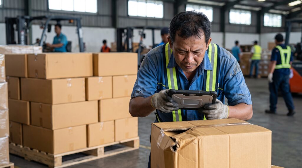 barang rusak di gudang
